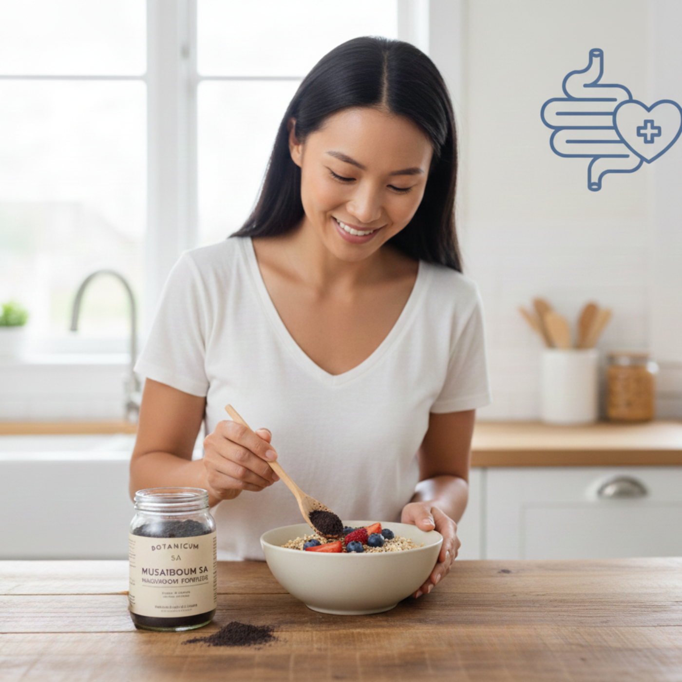 Herbal and Mushroom powders for digestive health from botanicum sa