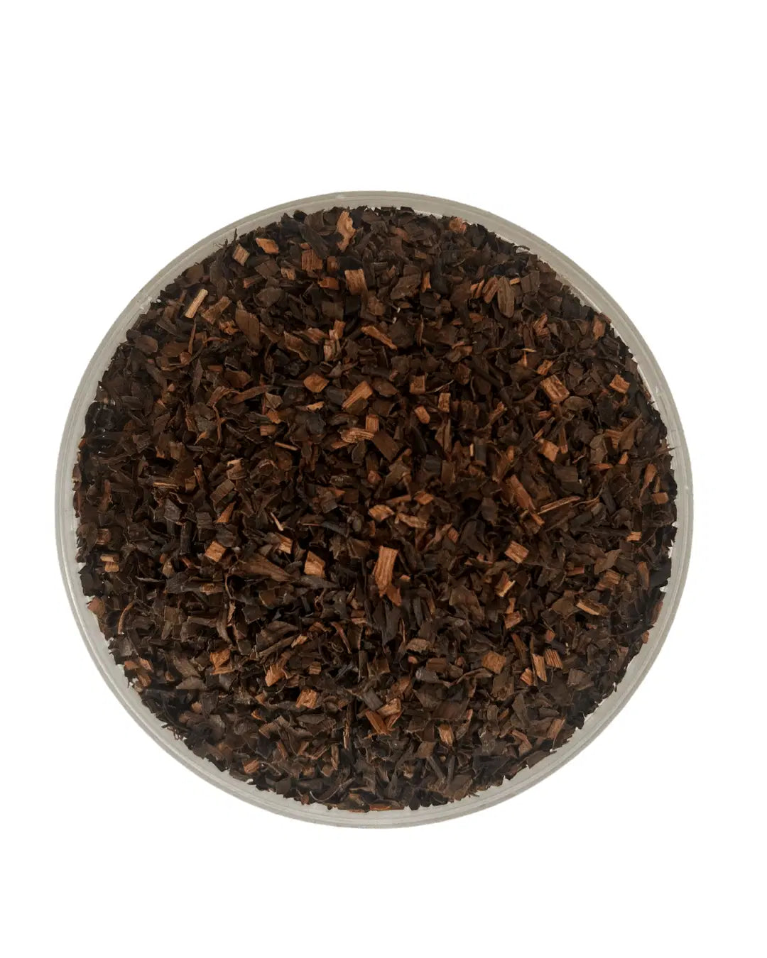 Dried honeybush loose tea showcasing rich, dark leaves known for honeybush loose tea antioxidants.