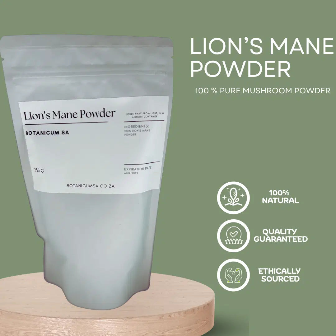 Lion’s Mane mushroom powder – supports memory and cognitive function