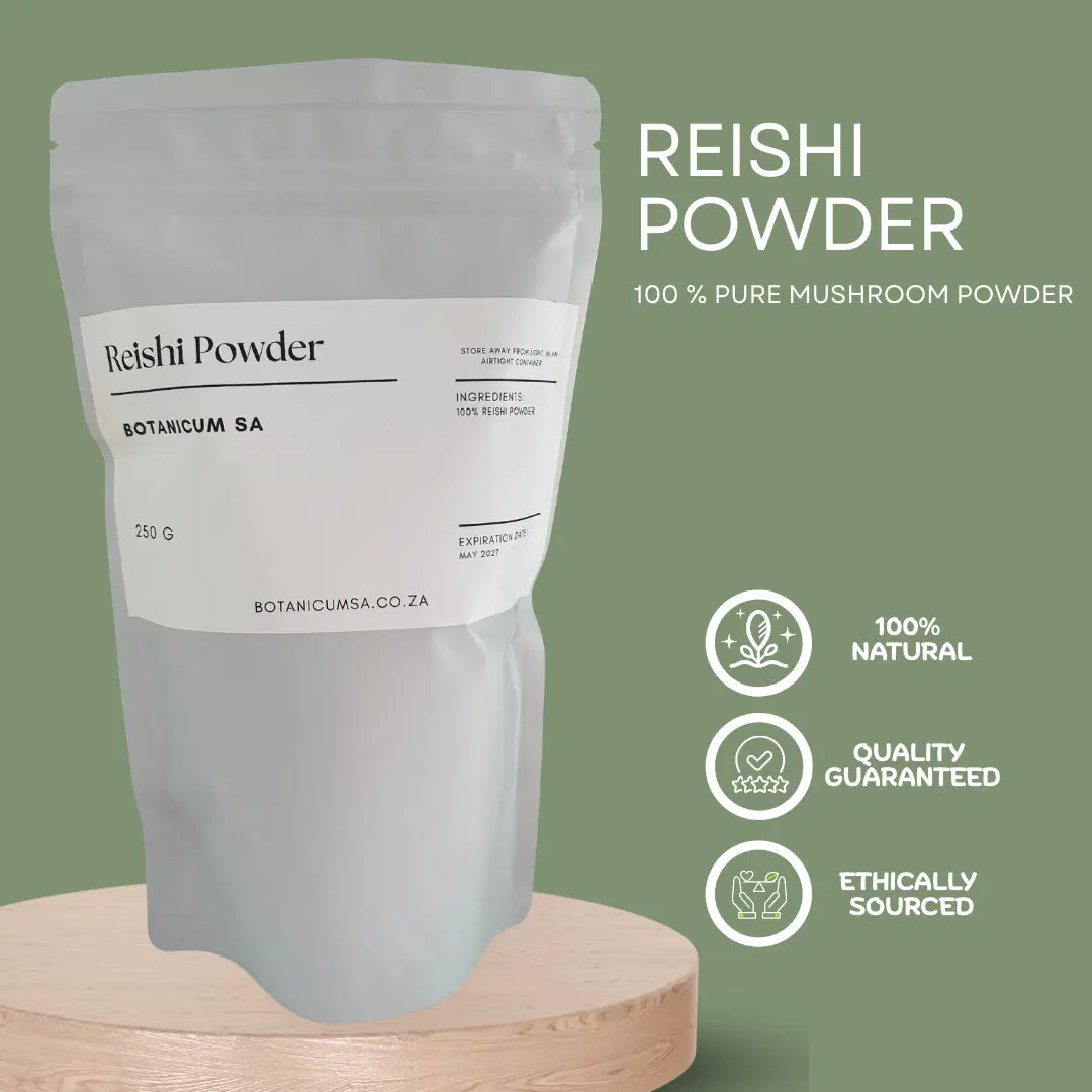 Reishi mushroom powder – promotes relaxation and stress relief
